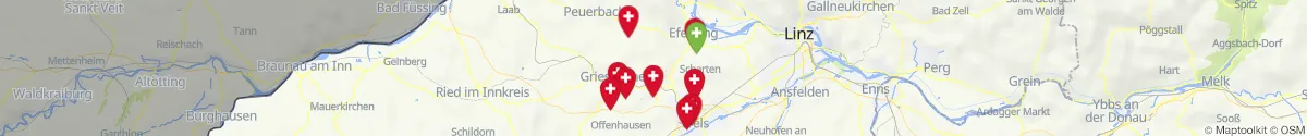 Map view for Pharmacies emergency services nearby Sankt Marienkirchen an der Polsenz (Eferding, Oberösterreich)